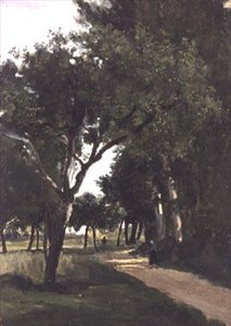 Avenue in the Woods, near Chaville, c.1824 by Jean Baptiste Camille Corot