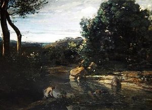 Impression of Italy, or Italian Landscape by Jean Baptiste Camille Corot