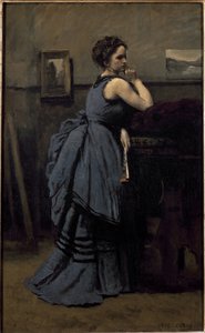 Lady in blue
