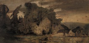 Landscape by Jean Baptiste Camille Corot