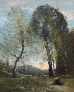 Peasant Woman Collecting Wood, Italy