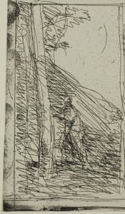 Scrawl by Jean Baptiste Camille Corot