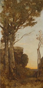 The Four Times of Day (Morning) by Jean Baptiste Camille Corot