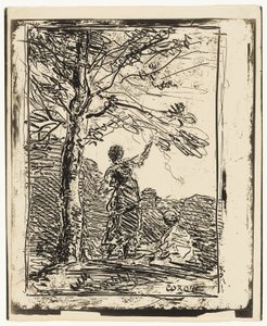 The Young Maiden and Death by Jean Baptiste Camille Corot