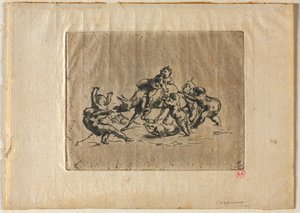 Bacchanal with Children and Donkey by Jean Baptiste Carpeaux
