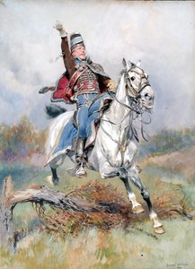 A French Cavalryman on Horseback