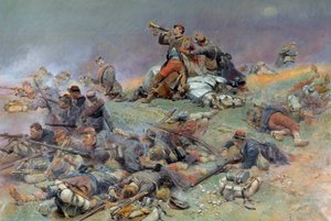 Death of Commander Berbegier at the Battle of Saint-Privat