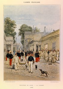Types and Uniforms of the French Army by Captain Jules Richard, Illustrated by Edouard Detaille: Line Infantry: The Barracks in 1885