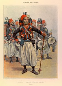 Types and Uniforms of the French Army: Zouaves: Drum in Country Dress in 1886 by Jean Baptiste Edouard Detaille