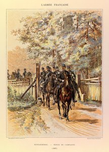 Gendarmerie in Field Dress in 1887 by Jean Baptiste Edouard Detaille