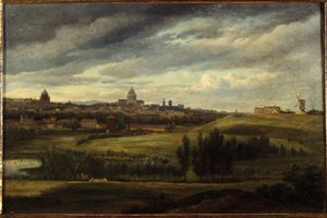 View of Paris, taken from the heights of Gentilly, in 1815