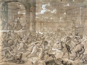 Abduction of the Sabines by Jean Baptiste Giry
