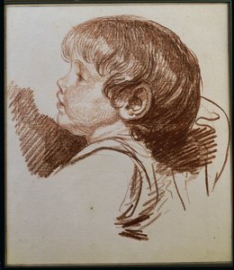 Head of a Boy in Profile to the Left