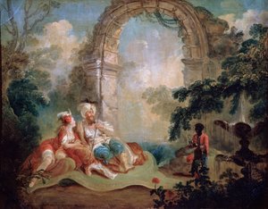 Turkish Pasha and Odalisque
