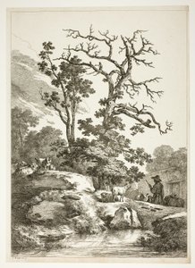 Bucolic Scene by Jean Baptiste Huet