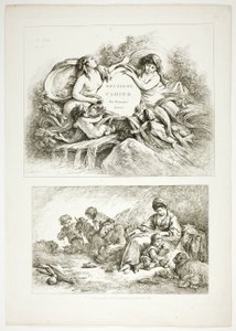 Plate Seven of 38, from Oeuvres de J. B. Huet