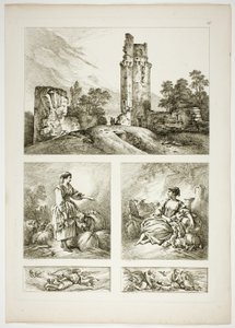 Plate Sixteen of 38 from Oeuvres de J. B. Huet