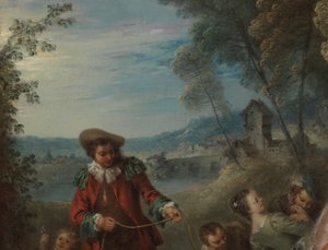 The Swing by Jean Baptiste Joseph Pater