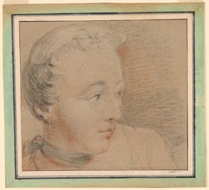Portrait of a Woman by Jean Baptiste Joseph Pater