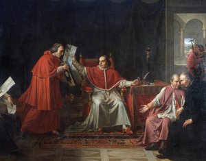 Signature of the Concordat between France and the Holy See by Pope Pius VII (1742 - 1823), August 15 by Jean Baptiste Joseph Wicar