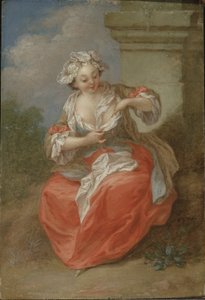 Young Girl Chasing Fleas, c.1750