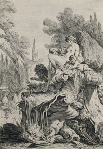 Fountain with a Naiad Seated on a Shell