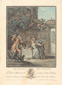The Discontented Peasant by Jean Baptiste Morret after Antoine Borel