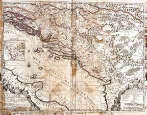 Map of the Kingdom of Dalmatia, on the coast of the Gulf of Venice (Adriatic Sea) by Jean Baptiste Nolin