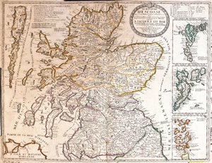 Map of the Kingdom of Scotland, under the Reign of James II by Jean Baptiste Nolin