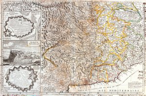 Map of the South Territories of the Duke of Savoy, in Italy by Jean Baptiste Nolin