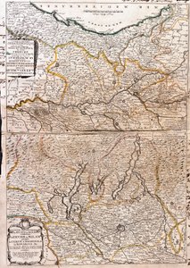 Map of the area of Milano by Jean Baptiste Nolin