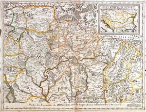 Map of the north oriental part of the Kingdom of Hungary by Jean Baptiste Nolin