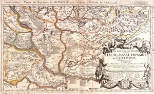 Map of the Oriental Part of the Kingdom of Hungary by Jean Baptiste Nolin