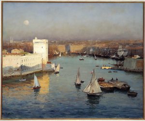 View of the Old Port of Marseille from the Pharo by Jean Baptiste Olive