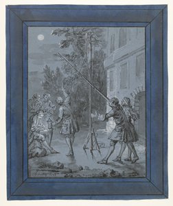An Animal in the Moon (series title: Illustrations for Fables by Jean de La Fontaine) by Jean Baptiste Oudry