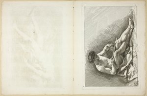 Figure (recto and verso), from Second Book of Academy Figures Engraved in Part by the Professors of the Royal Academy by Jean Baptiste Perronneau