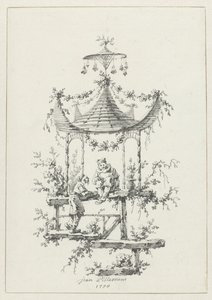 Ornamental Composition in Chinoiserie Style