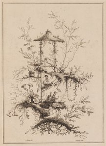Plate from a Set of Chinoiserie Representations
