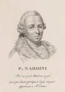 Portrait of the violinist and composer Pietro Nardini by Jean Baptiste Ponce Lambert
