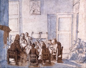 Drawing by Jean Baptiste Chardin (1699-1779), Musee Glauco Lombardi, Parma.