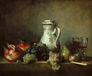 Grapes and Pomegranates by Jean Baptiste Simeon Chardin