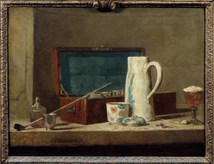 Pipes and Vase for Drinking or Smoking by Jean Baptiste Simeon Chardin