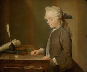Portrait of Auguste Gabriel Godefroy by Jean Baptiste Simeon Chardin