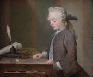 Portrait of Auguste Gabriel Godefroy by Jean Baptiste Simeon Chardin