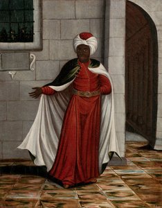 The Kislar Aghassi, Chief of the Black Eunuchs of the Sultan by Jean Baptiste Vanmour (workshop of)