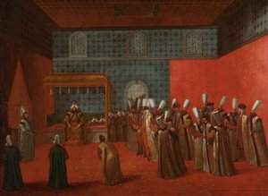 Ambassador Cornelis Calkoen at his Audience with Sultan Ahmed III