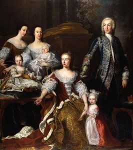 Augusta of Saxe-Gotha, Princess of Wales, with Members of Her Family and Household