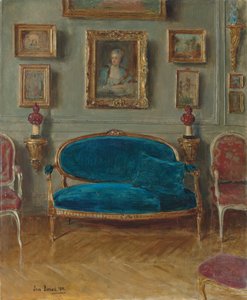 The Blue Sofa by Jean Beraud