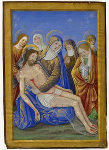 Lamentation of the Dead Christ by Jean Bourdichon