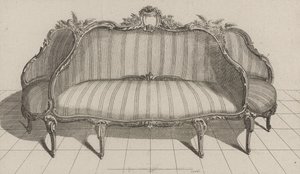 Canapé à Jouë dans le Gout Pictoresque, Published Mid-1770s